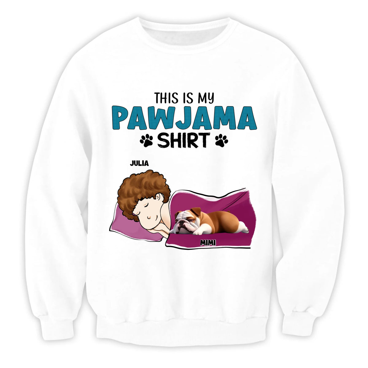 This Is My Pawjama Shirt - Personalized T-Shirt, Dog Lover Shirt, Gift For Pet Owner