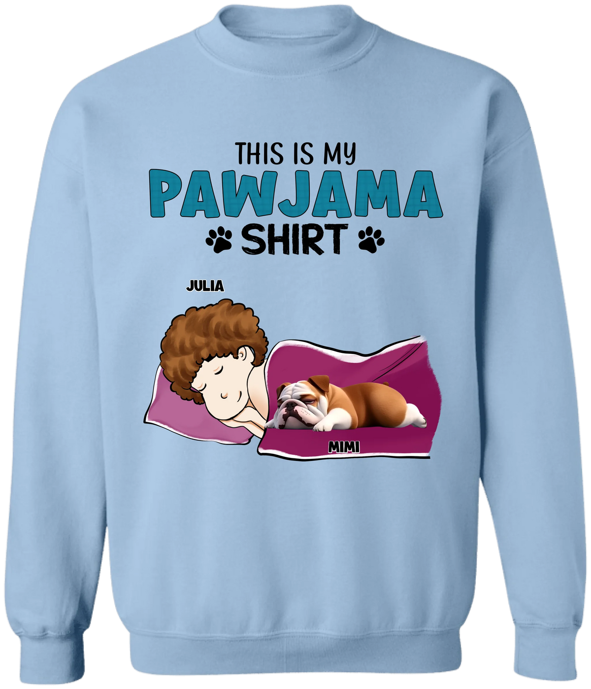 This Is My Pawjama Shirt - Personalized T-Shirt, Dog Lover Shirt, Gift For Pet Owner