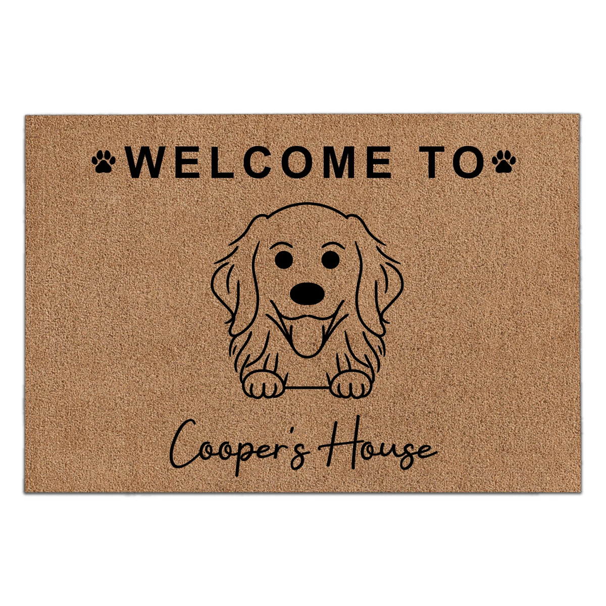 Welcome To Dogs House - Personalized Doormat, Gift For Dog Lover