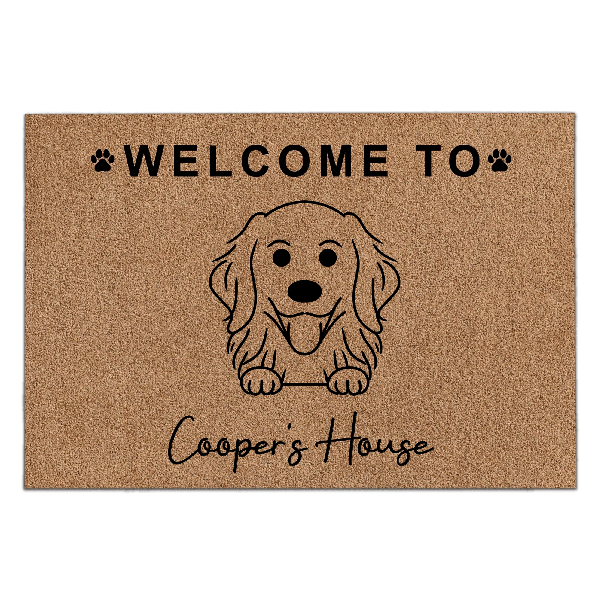 Welcome To Dogs House - Personalized Doormat, Gift For Dog Lover