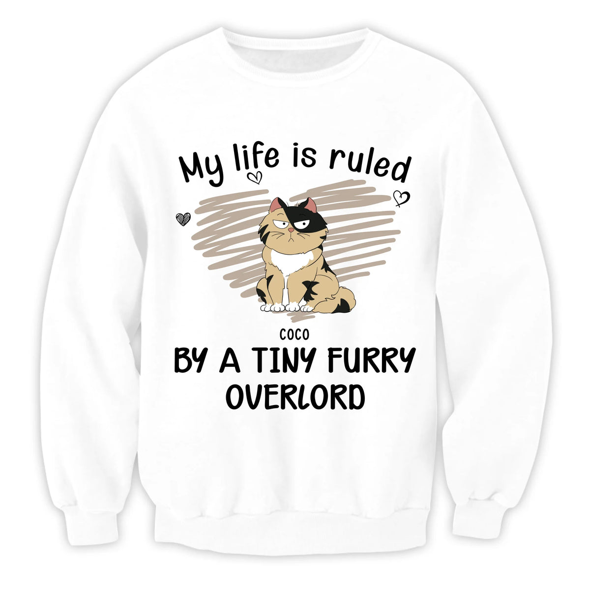 My Life Is Ruled By Cats - Personalized T-Shirt, Gift For Cat Mom, Cat Lady Shirt