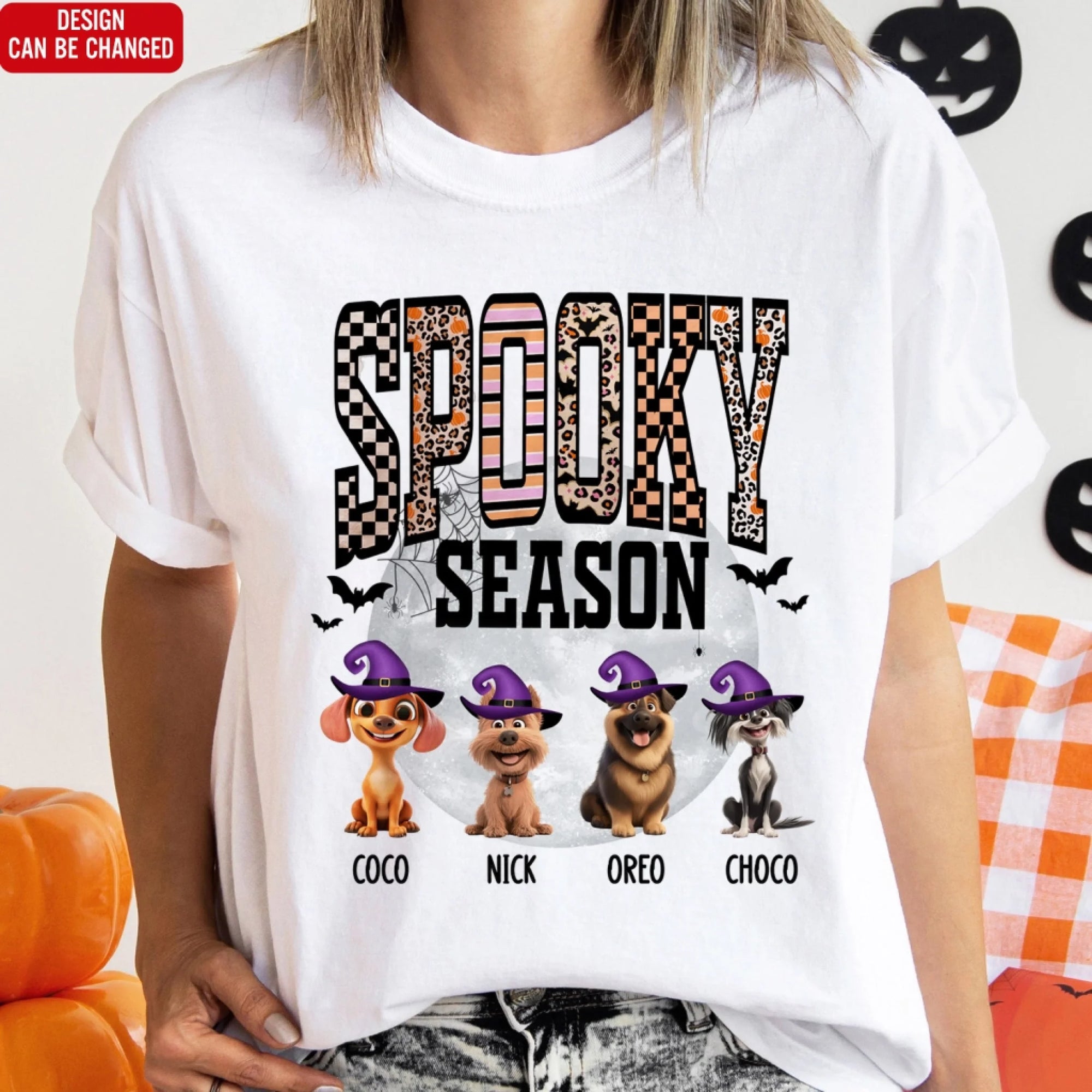 Scary Dog Spooky Season - Personalized T-Shirt, Gift For Dog Lovers, Halloween Gift