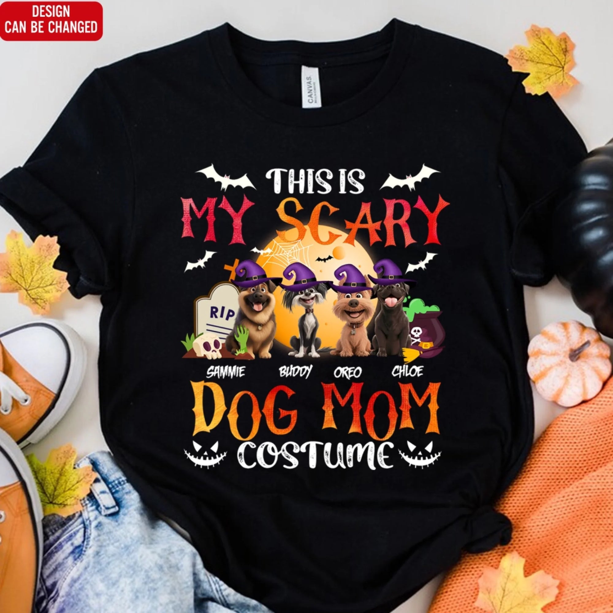 This Is My Dog Mom Costume - Personalized T-Shirt, Halloween Gift For Dog Lovers