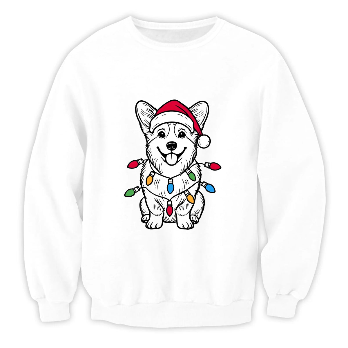 Holiday Santa Dog Christmas - Personalized T-shirt/ Sweatshirt, Gift For Dog Lover