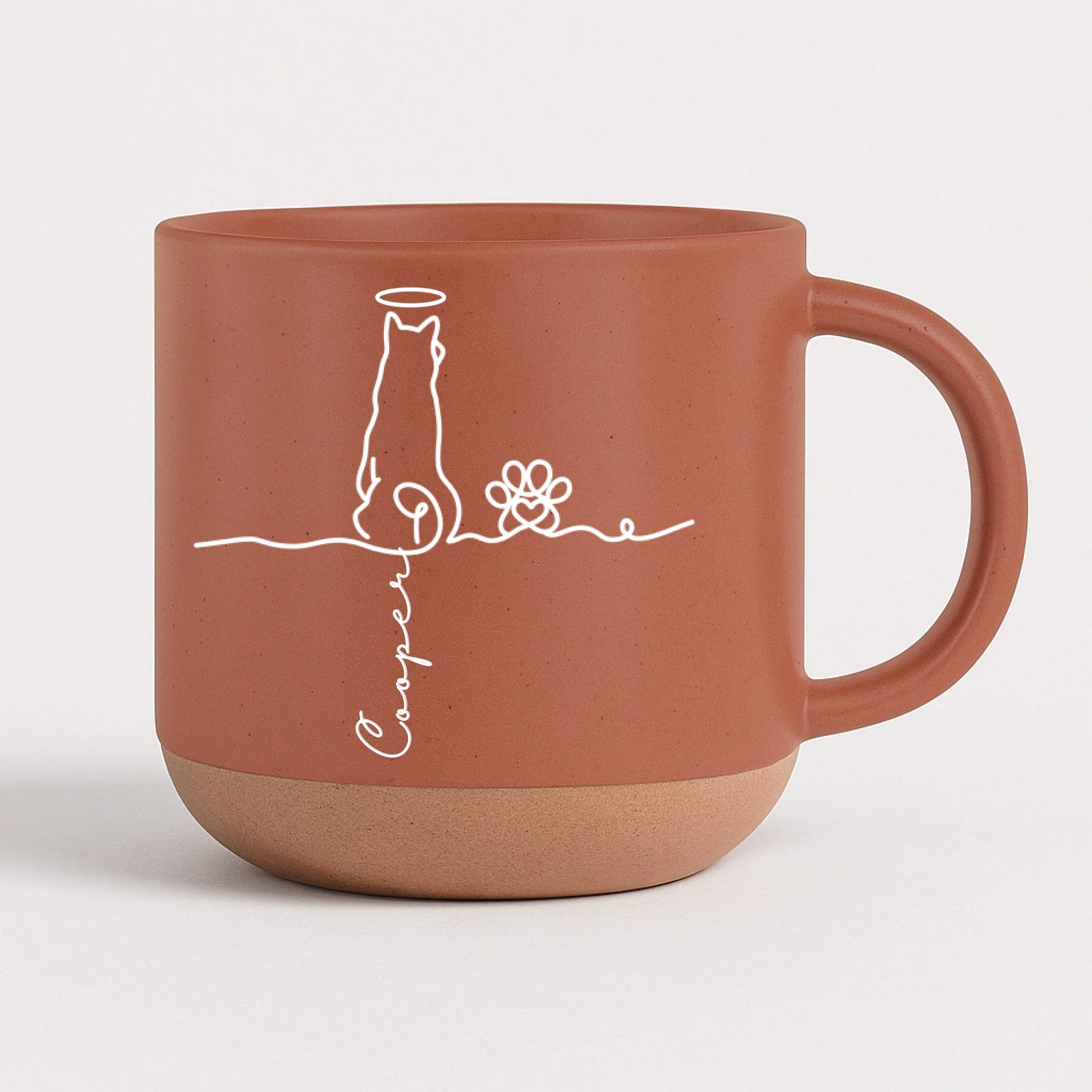 Pottery Mug - orange