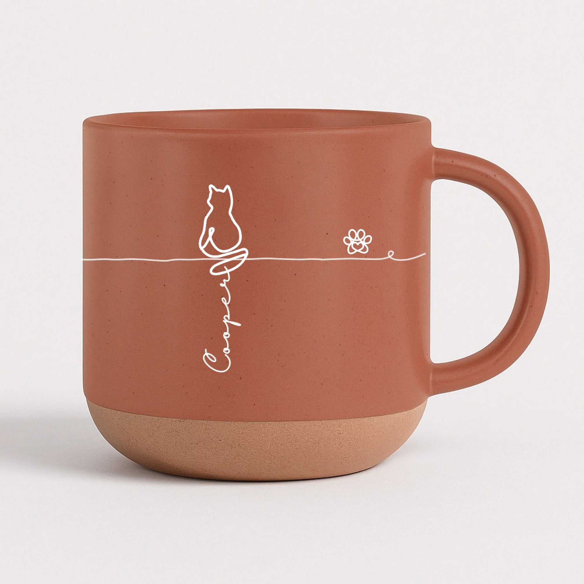 Pottery Mug - orange