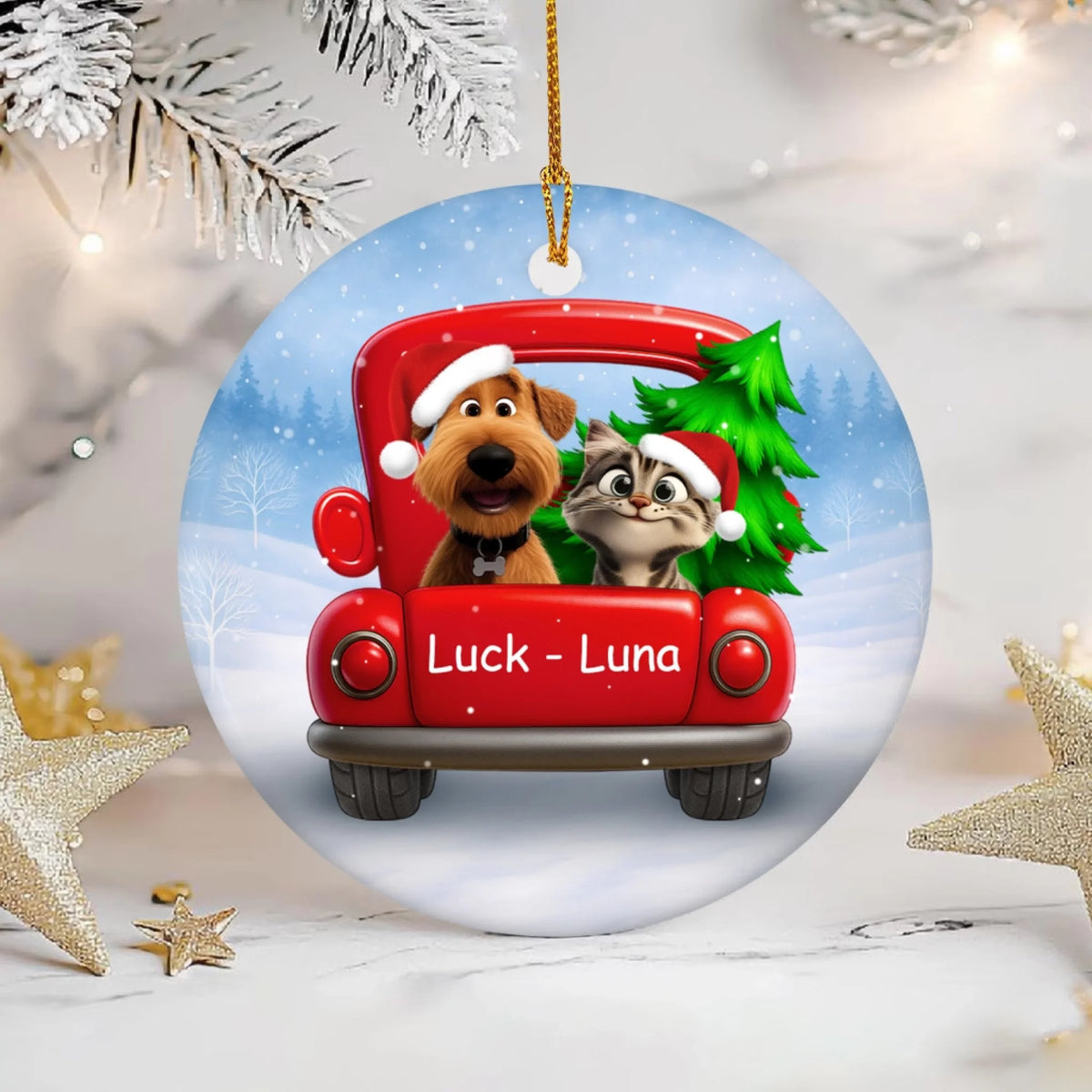 Pet Christmas With Red Truck mk 2