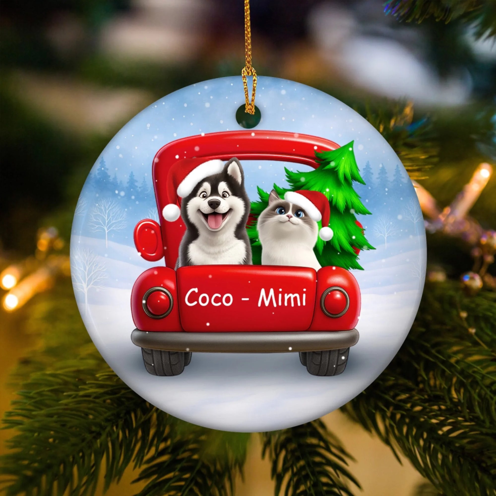 Pet Christmas With Red Truck mk 1