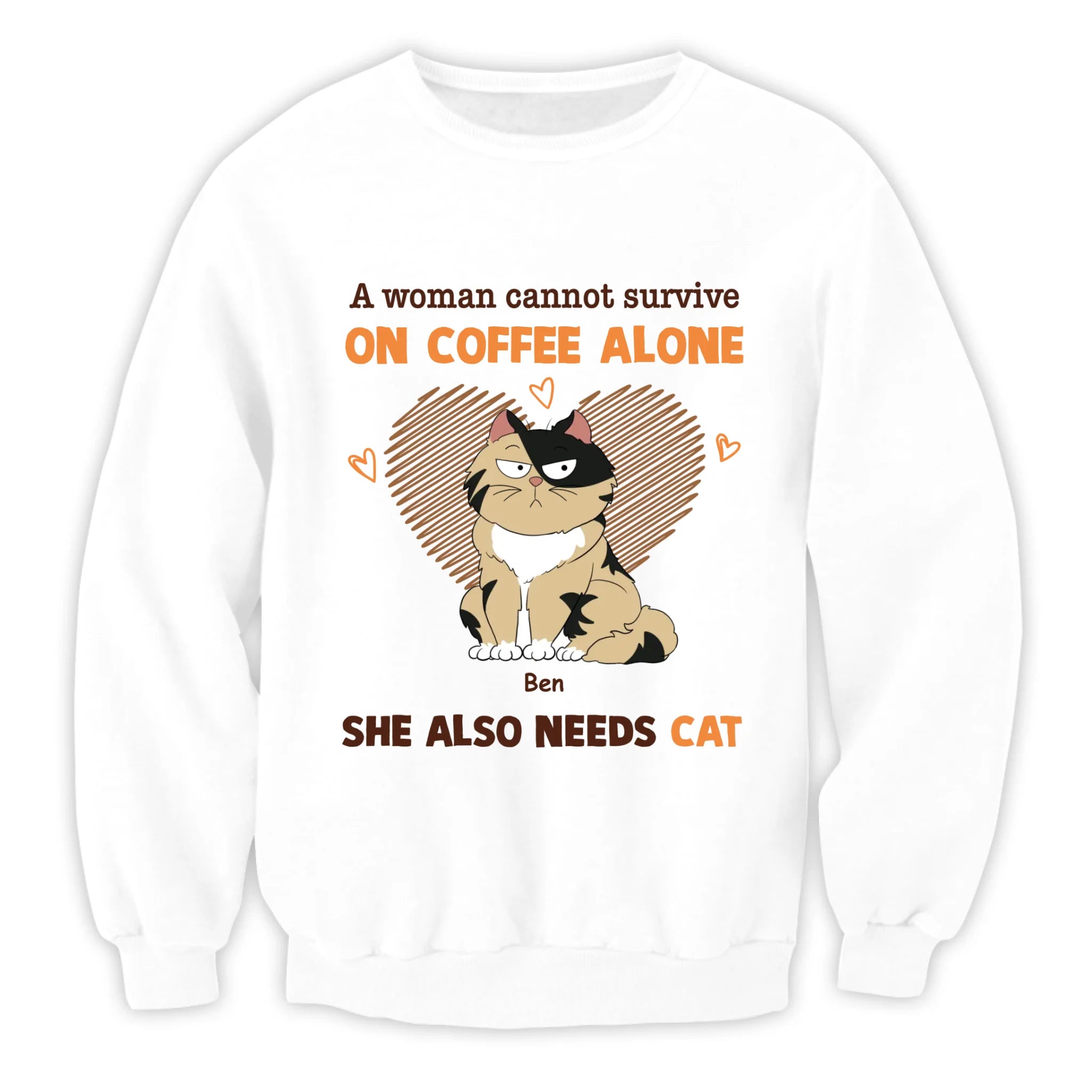 A Woman Cannot Survive Without Cats - Personalized T-Shirt, Gift For Cat Lover, Shirt For Cat Mom