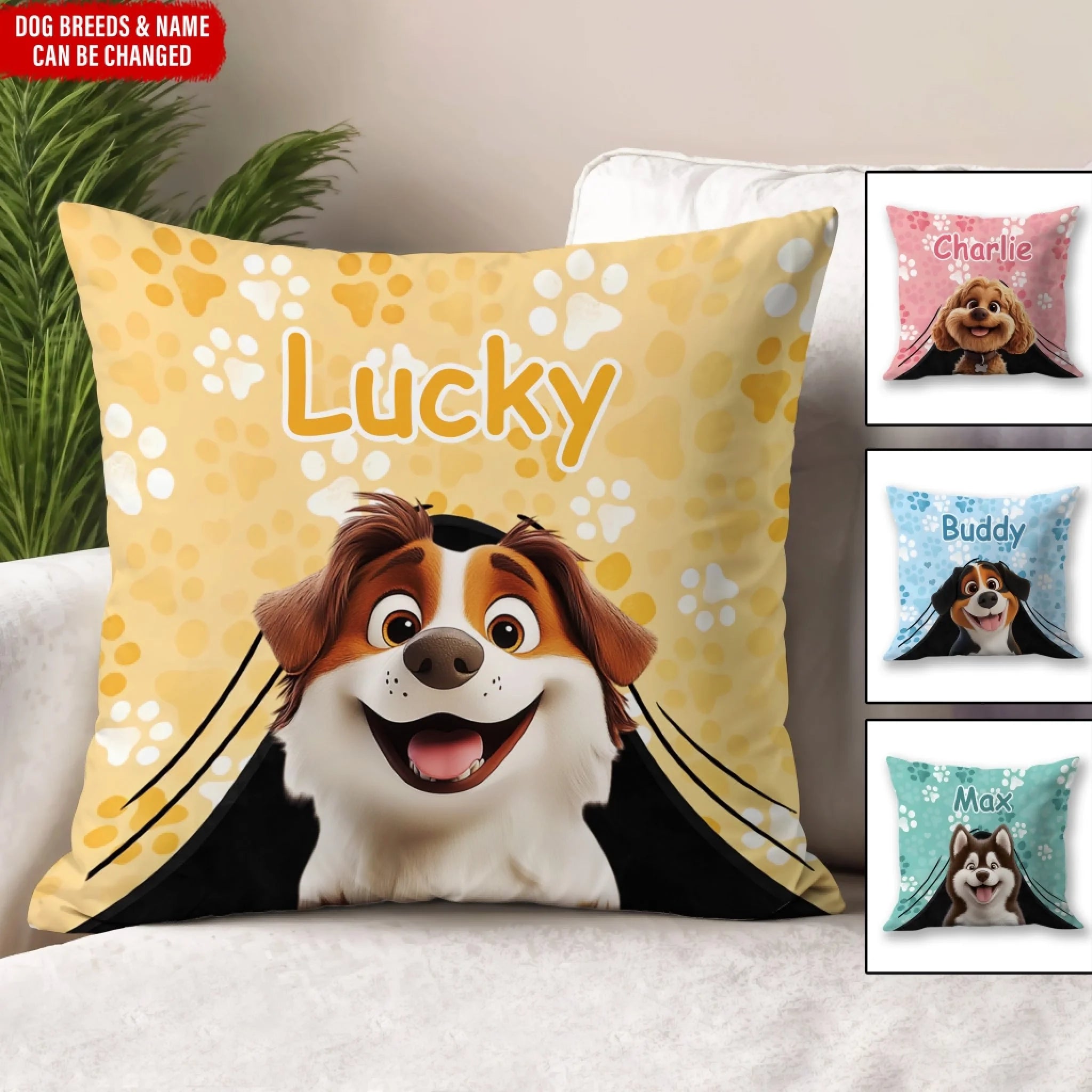 Cuddle Time Just Got Cuter! - Personalized Pillow, Gift For Dog Lovers, Dog Mom, Dog Dad Gift