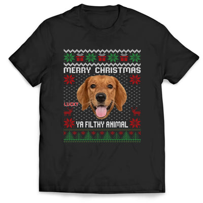 It's Paw-ty Time, Ya Filthy Animal- Personalized T-Shirt, Custom Photo Sweatshirt, Gift For Pet Lovers