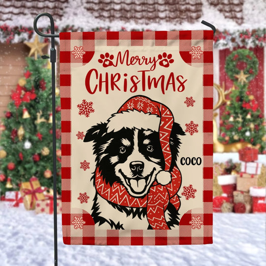 Festive Santa Dog Christmas mk 1