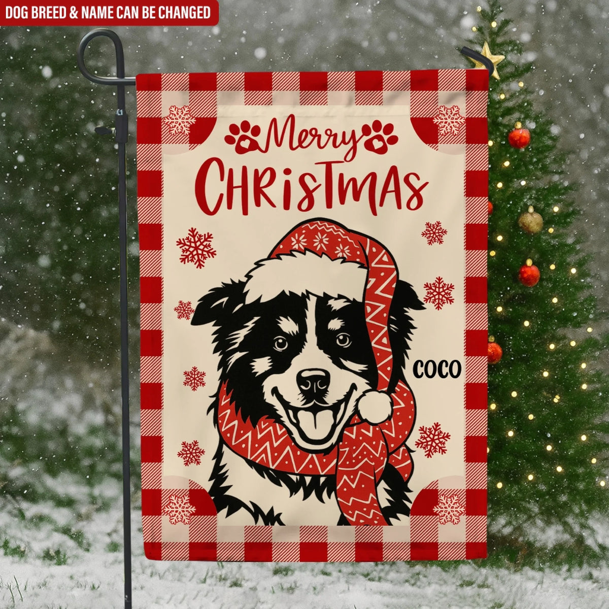 Festive Santa Dog Christmas mk ads