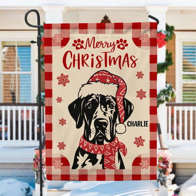 Festive Santa Dog Christmas mk 3