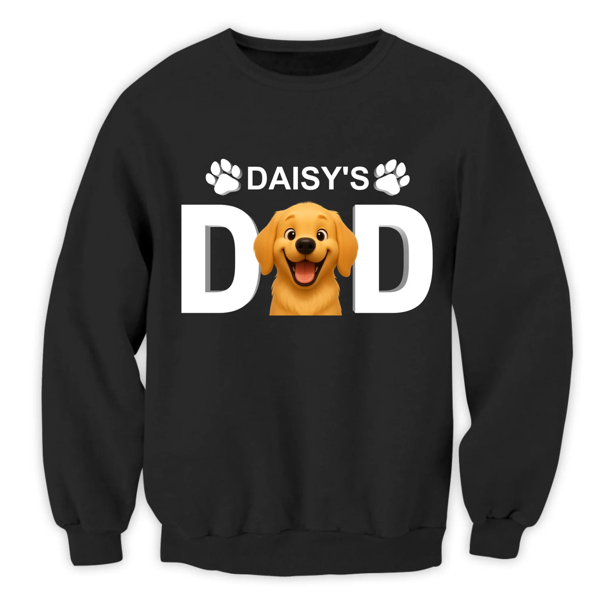 Dog Dad/Dog Mom - Personalized T-Shirt, Custom Dog Photo 3D Cartoon, Gift for Dog Lovers