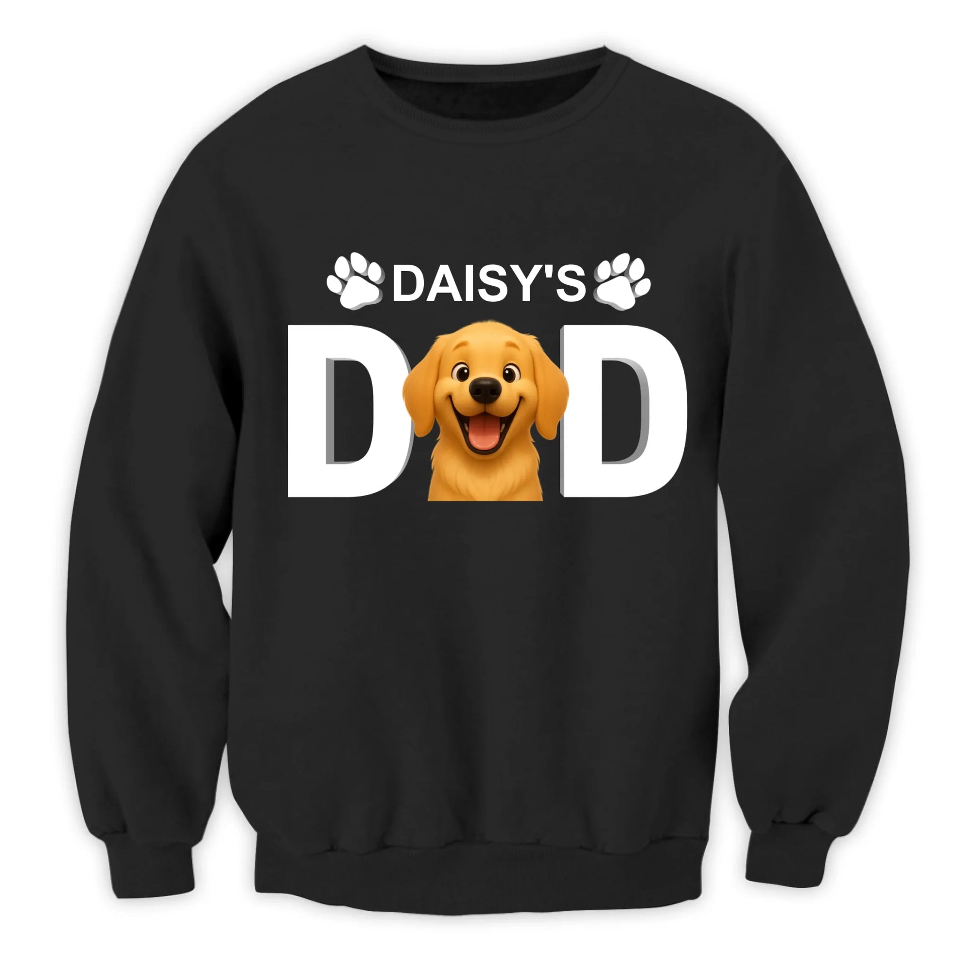 Dog Dad/Dog Mom - Personalized T-Shirt, Custom Dog Photo 3D Cartoon, Gift for Dog Lovers