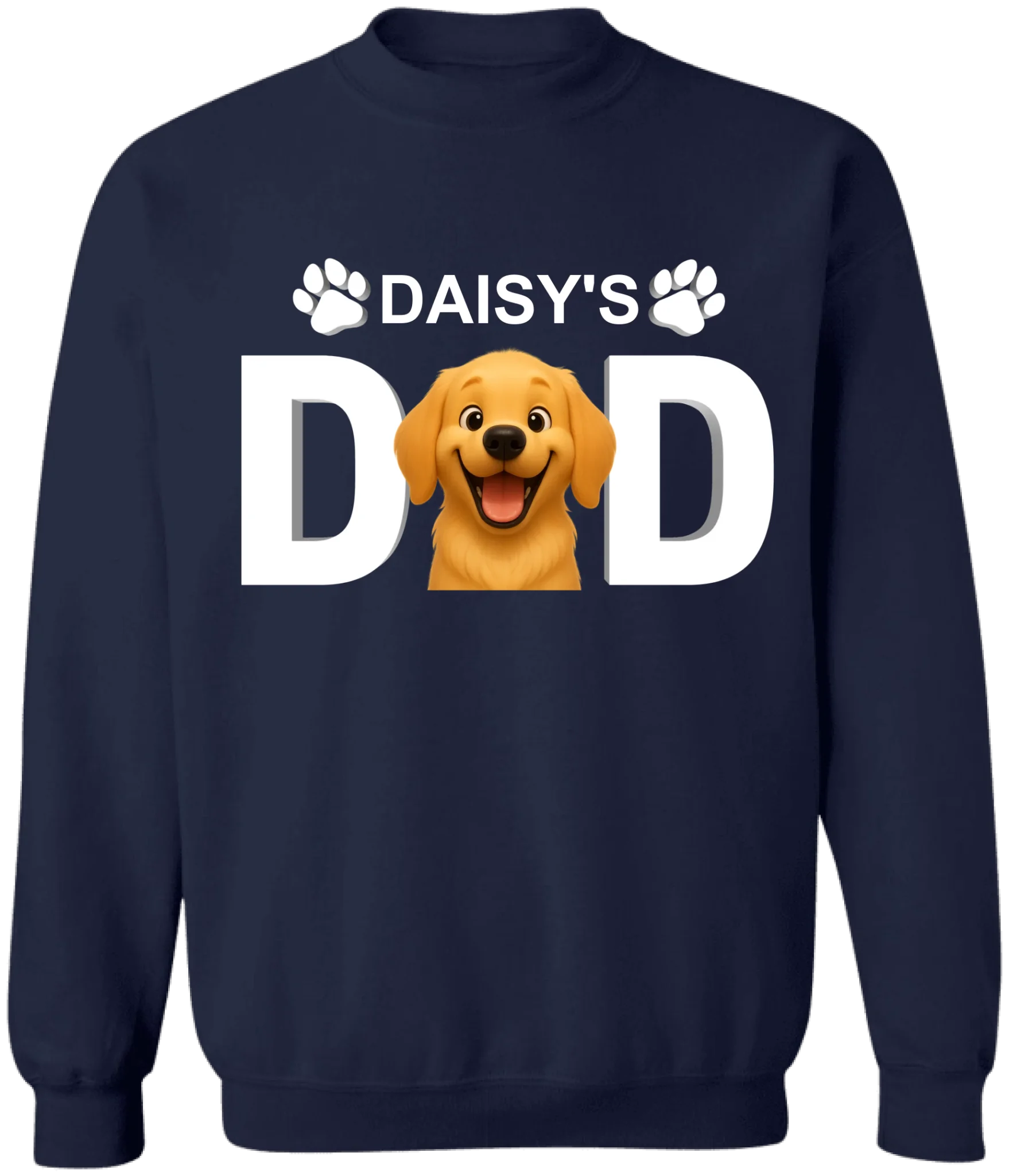 Dog Dad/Dog Mom - Personalized T-Shirt, Custom Dog Photo 3D Cartoon, Gift for Dog Lovers