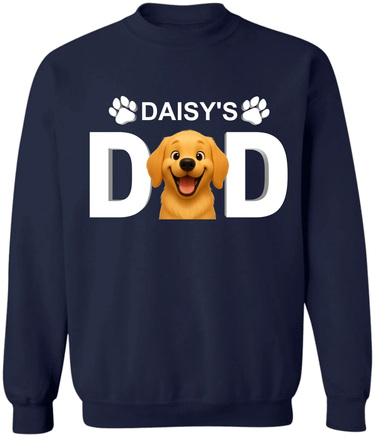Dog Dad/Dog Mom - Personalized T-Shirt, Custom Dog Photo 3D Cartoon, Gift for Dog Lovers