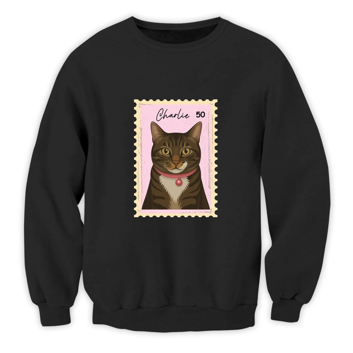 Pet Portrait Stamp - Personalized T-Shirt, Gift For Pet Lovers, Drawing Portrait From Photo And Custom Name