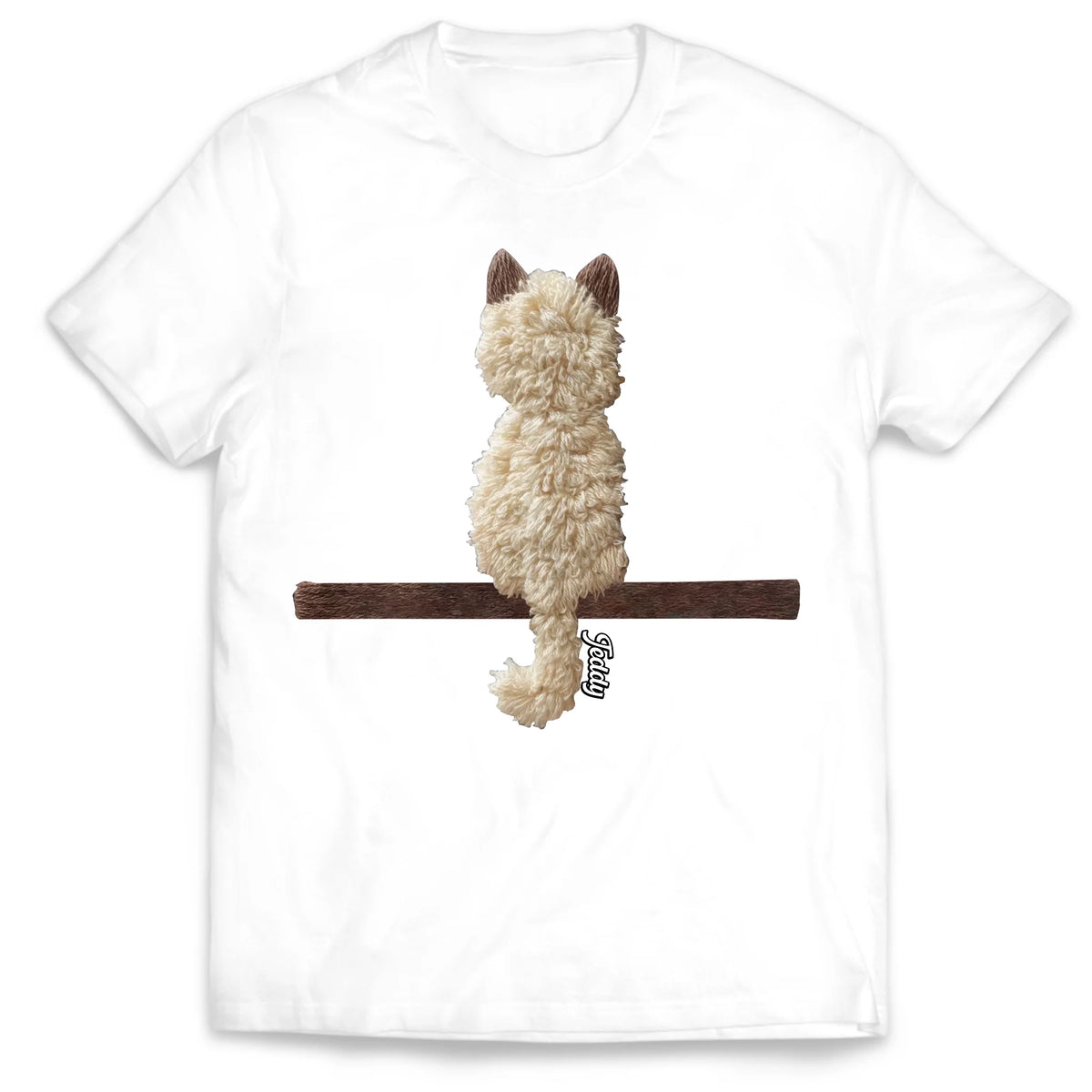 Latch Hook Yarn Crochet Cats - Personalized T-Shirt, Custom Gifts Pets Animals Cat, Gift For Cat Lover