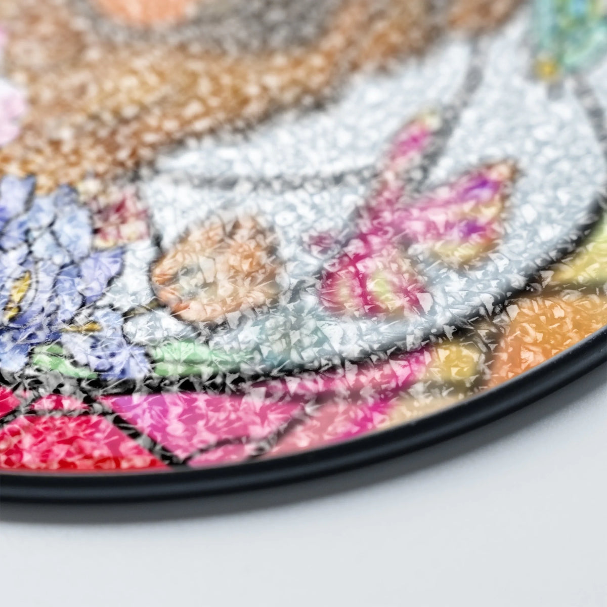 Dog Illustration With Flowers mk 6