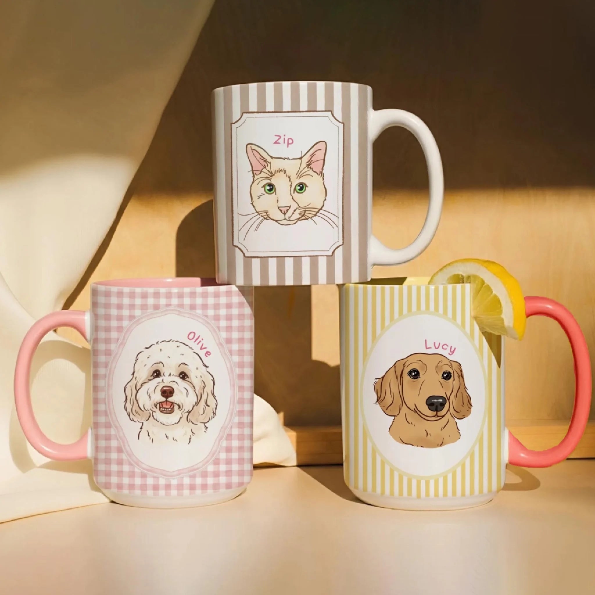 Custom Pet Portrait, Dog Line Drawing from Photo - Personalized Mug, Mug for Pet Lovers