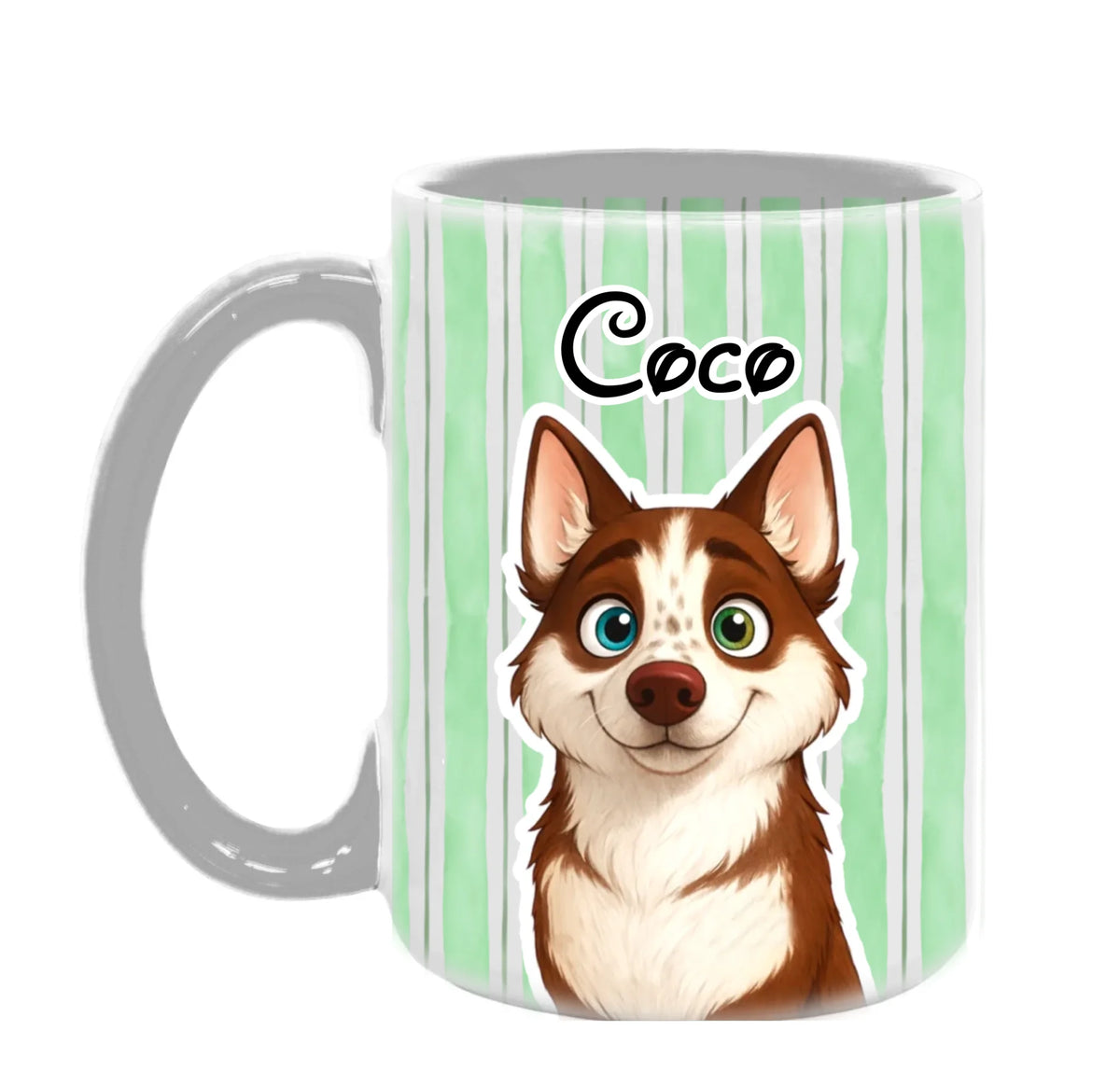 Pet Portrait Cartoon 3D Style - Personalized Mug, Gift For Pet Lover, Dog Gift, Pet Portrait from Photo, Cute Pet