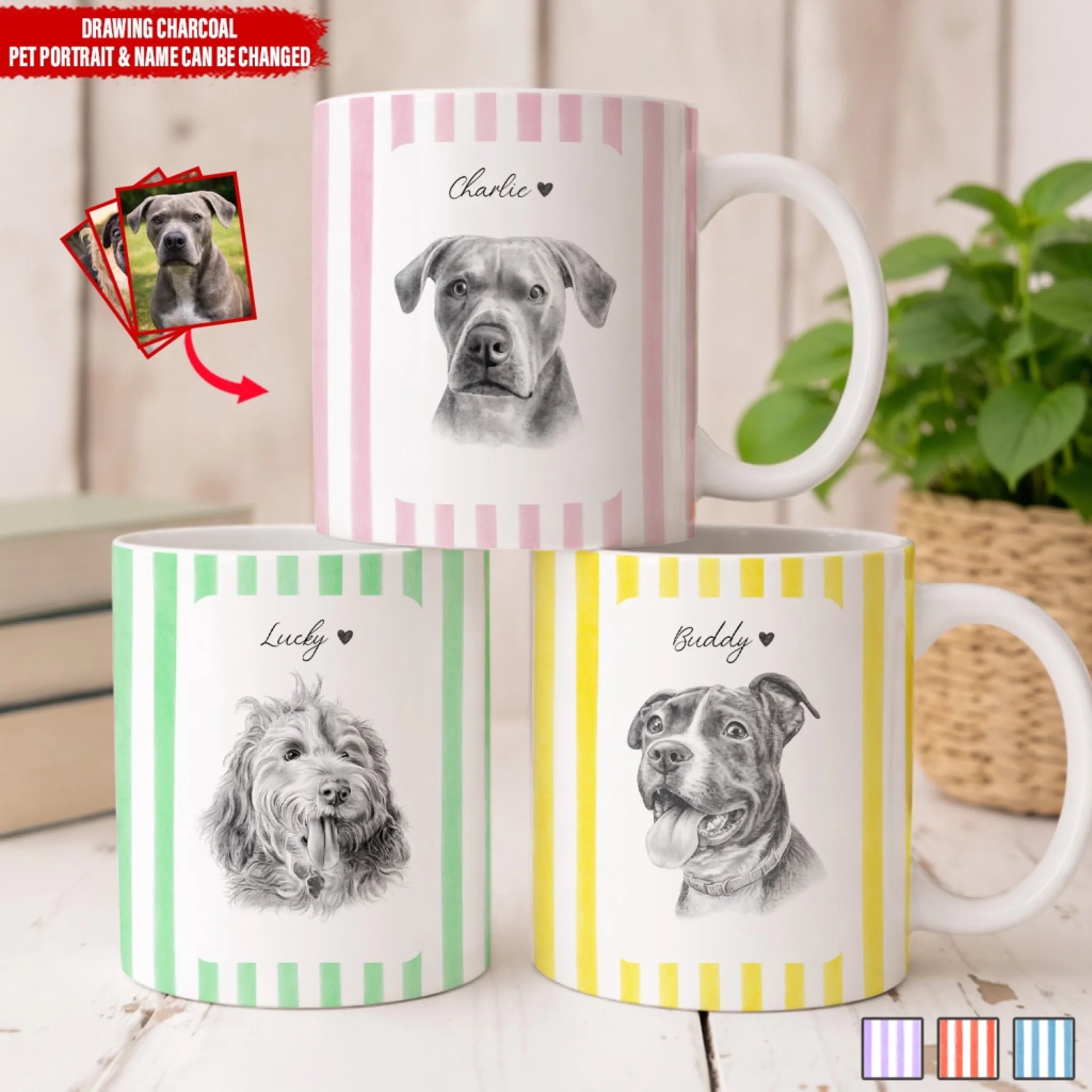 Charcoal Fur Babies Portrait mk ads