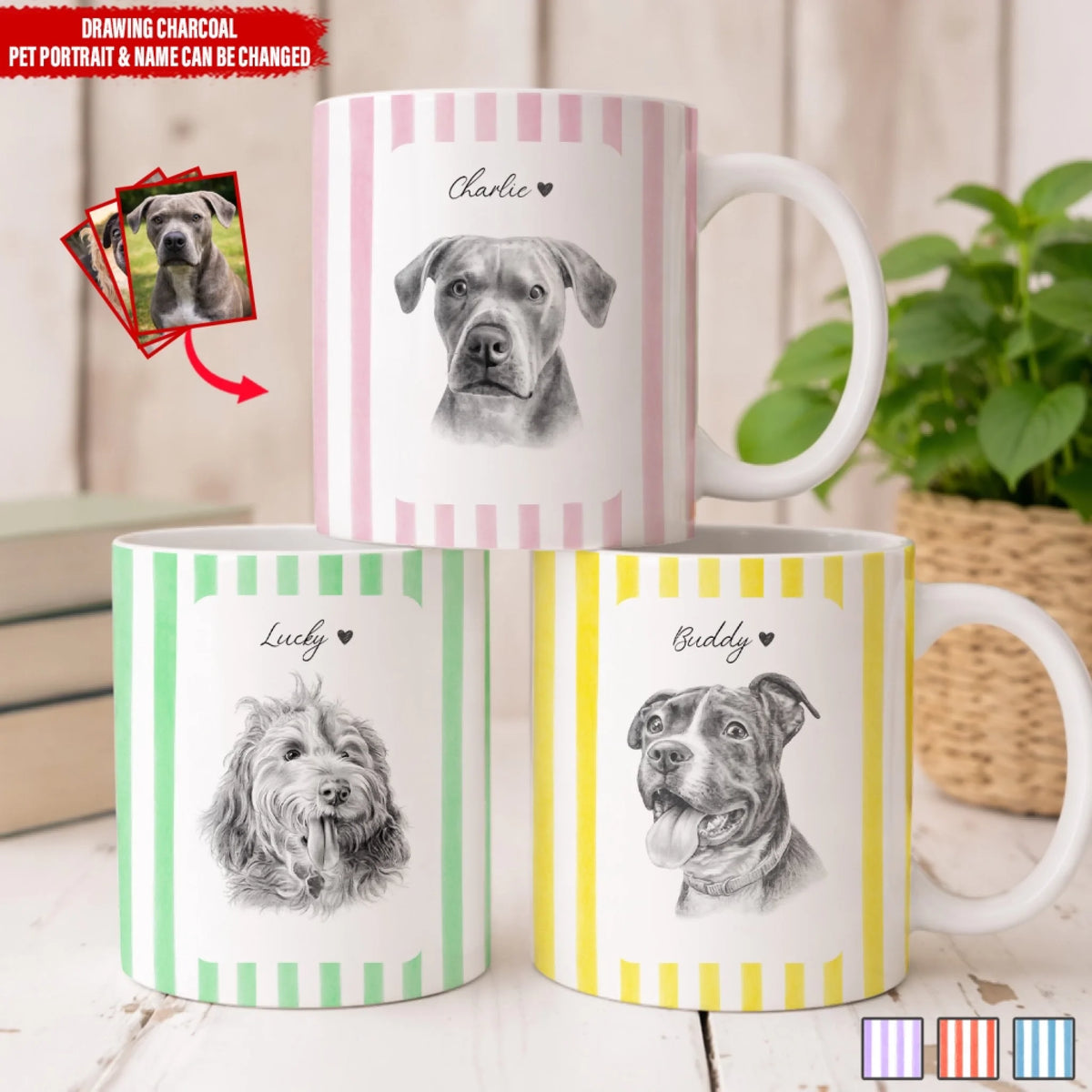 Charcoal Fur Babies Portrait mk ads