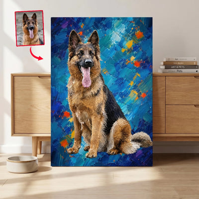 Made For Pet Lovers - Personalized Canvas, Gift For Pet Lovers, Drawing Portrait From Photo, Pet Mom, Pet Dad Gift