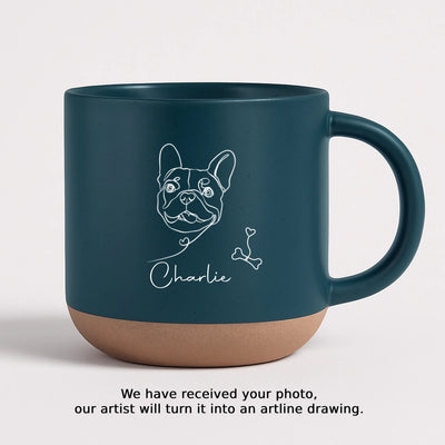 Pottery Mug - navy
