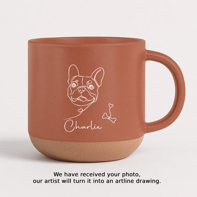 Pottery Mug - orange