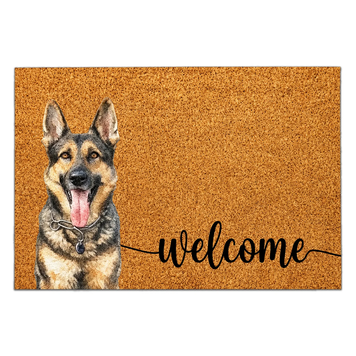 Home Is Where My Dog Is - Custom Doormat, Dog Welcome Mat, Pet Portrait Doormat, Funny Dog Lover Housewarming Gift