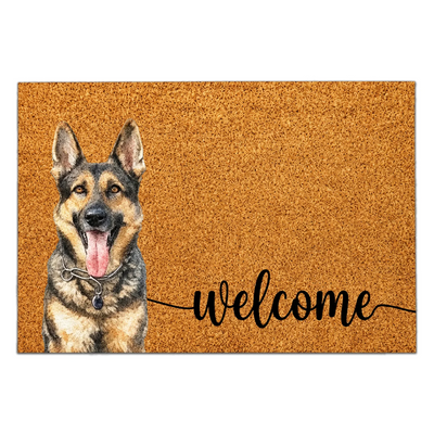 Home Is Where My Dog Is - Custom Doormat, Dog Welcome Mat, Pet Portrait Doormat, Funny Dog Lover Housewarming Gift