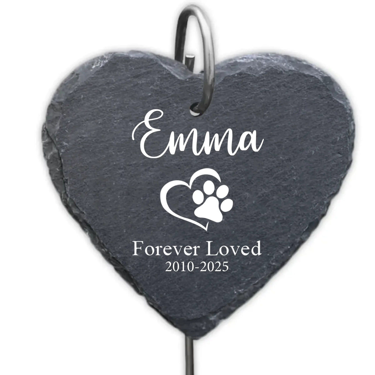 Dog Cat Loss Sympathy - Personalized Garden Slate, Dog Cat Grave Marker, Outdoor Remembrance Gift