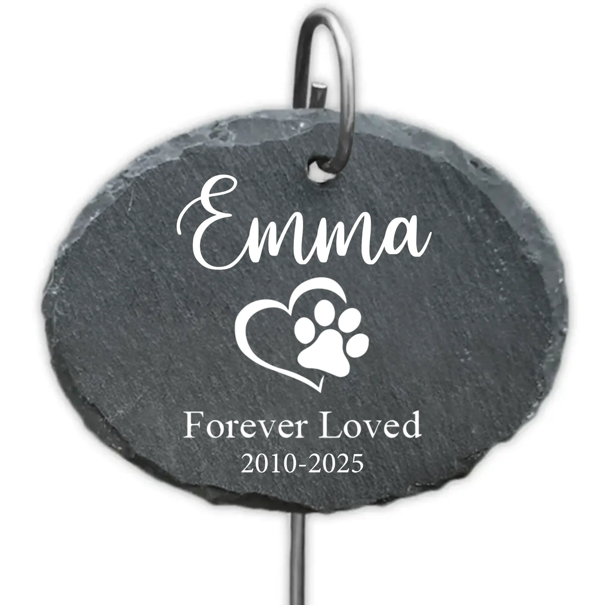Dog Cat Loss Sympathy - Personalized Garden Slate, Dog Cat Grave Marker, Outdoor Remembrance Gift