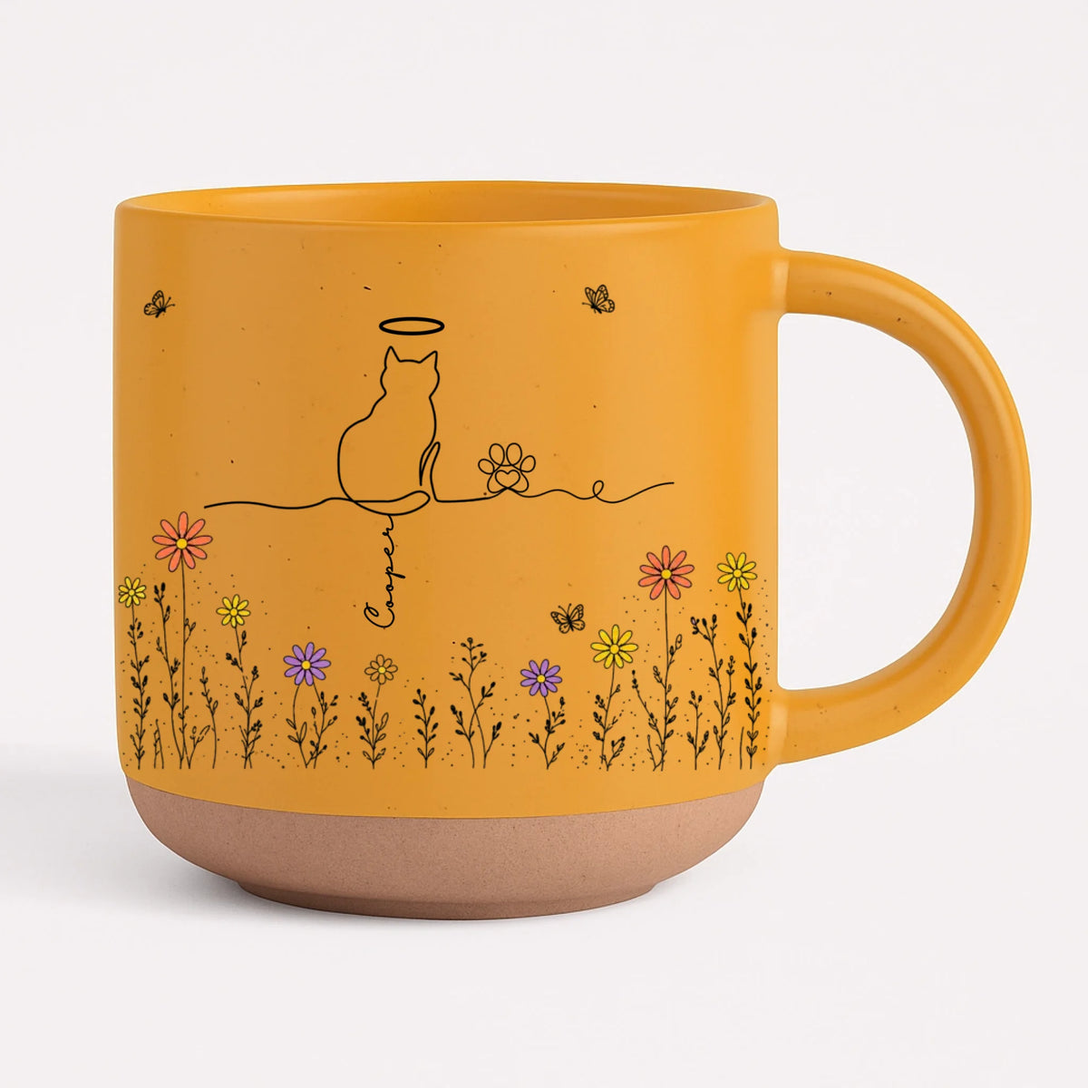 Pottery Mug - yellow