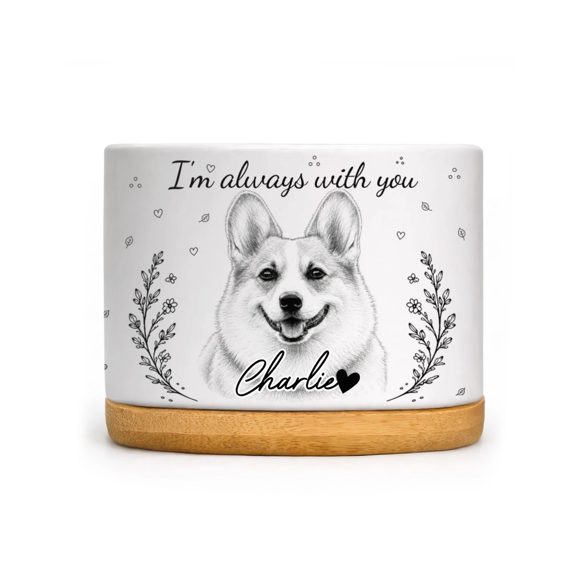 Your Paw Prints Still Bloom In My Heart – Personalized Plant Pot, Memorial Gift For Loss Of Pet