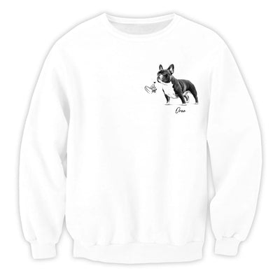 Home Is Wherever They Are -Personalized T-Shirt, Custom Dog & Cat Portrait Shirt, Pet Sketch Art Tee, Custom Pet Photo Gift For Pet Lovers