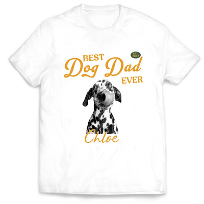 My Favorite Kids Have Paws - Personalized T-shirt, Custom Pet Photo Shirt, Pet Lover Tee, Dog Dad/Dog Mom Shirt