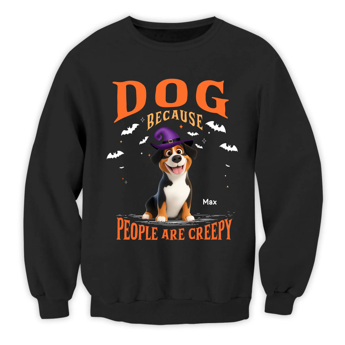 Dogs Because People Are Creepy- Personalized T-shirt, Gift For Pet Lovers, Custom Dog Photo Shirt, Dog Parents Outfit