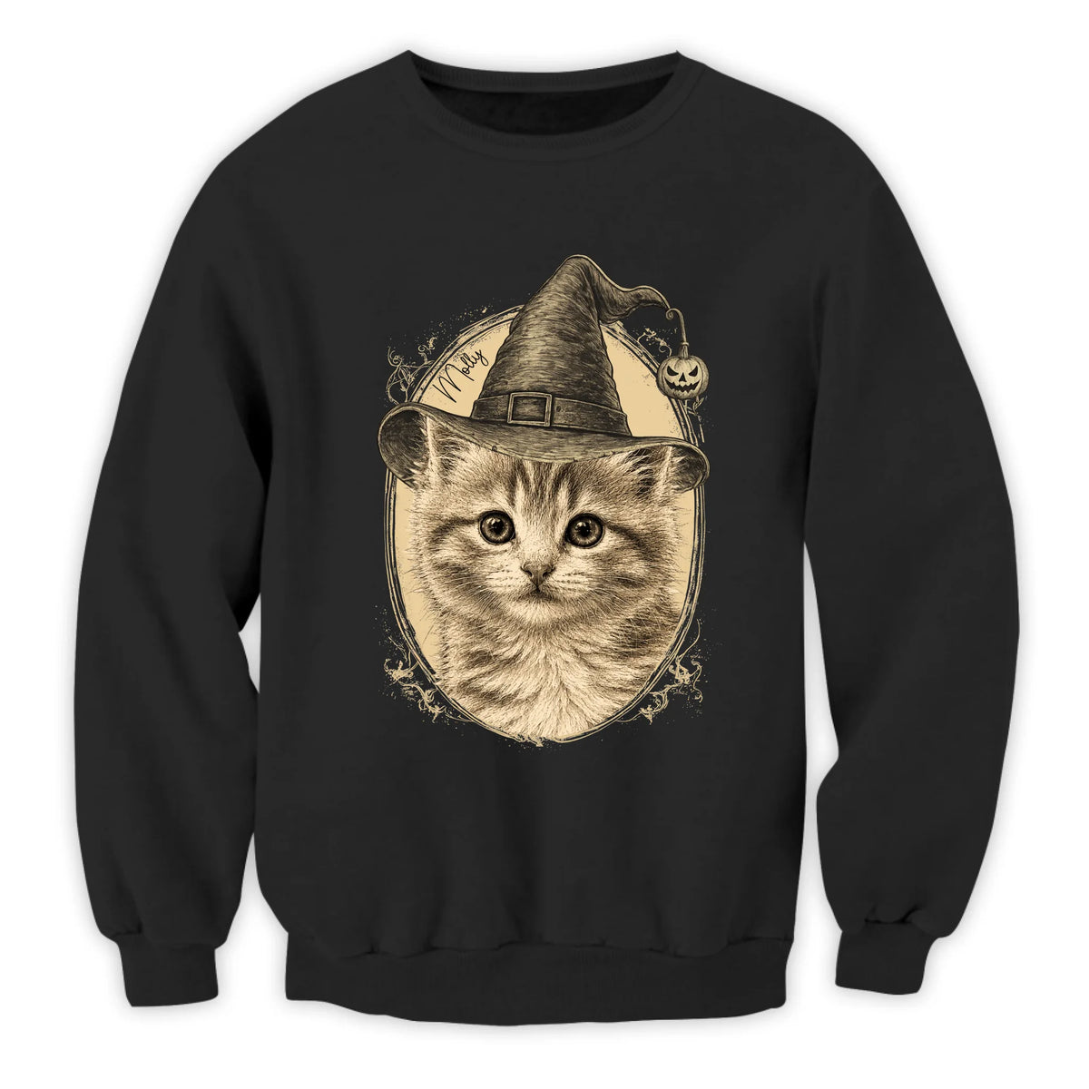 Your Pet As A Halloween Witch – Personalized T-Shirt, Custom Pet Portrait, Pet Lover Halloween Gift