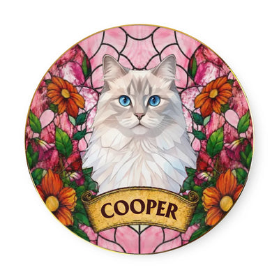 My Pet In Bloom – Personalized Jewelry Dish, Custom Dog Cat Name Jewelry Dish, Unique Gift For Pet Lovers