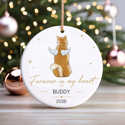 My Guardian Angel - Personalized Ornament, Pet Memorial Gift, Custom Dog Keepsake