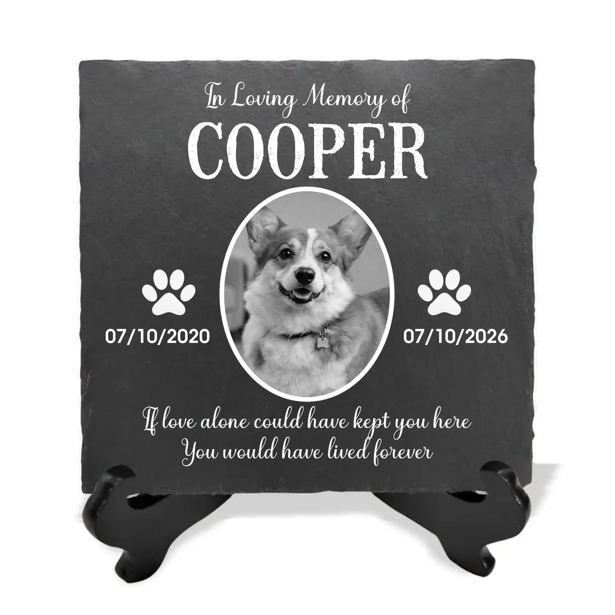 If Love Alone Could Have Kept You Here You Would Have Lived Forever- Personalized Memorial Stone, Gift For Loss Of Pet, Memorial Pet Stone