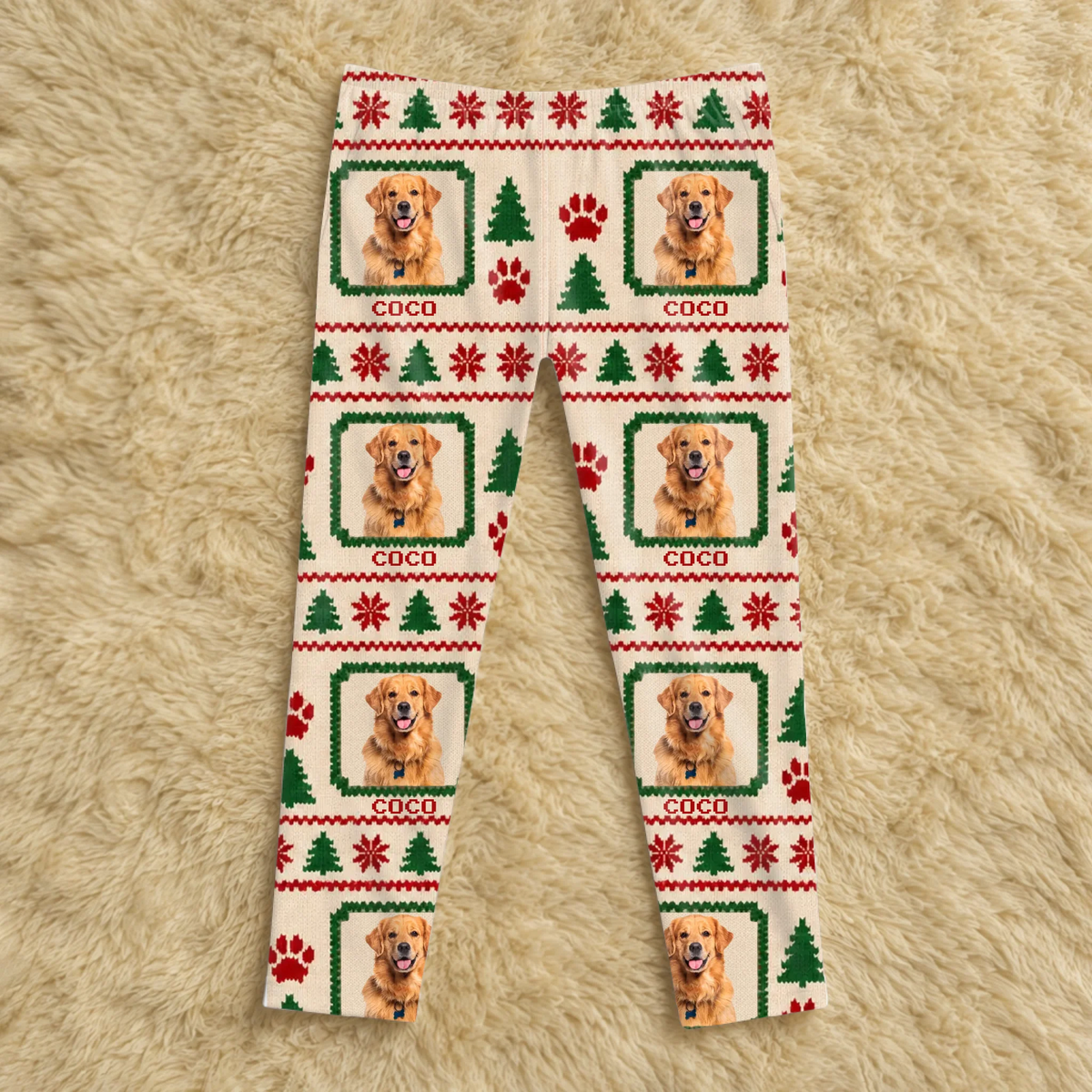 Custom Pet Face Ugly Christmas Style - Personalized Pajama Pants, Gift for Pet Lovers