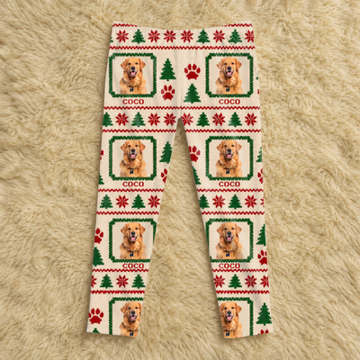 Custom Pet Face Ugly Christmas Style - Personalized Pajama Pants, Gift for Pet Lovers