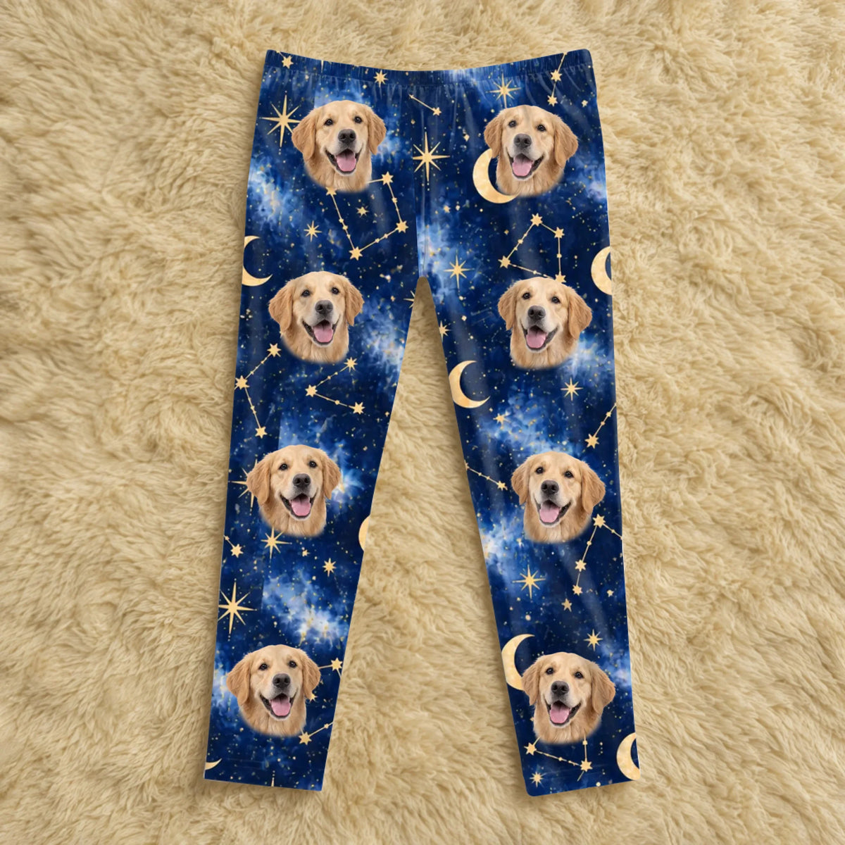 Custom pet photo personalized pajama pants – personalization preview